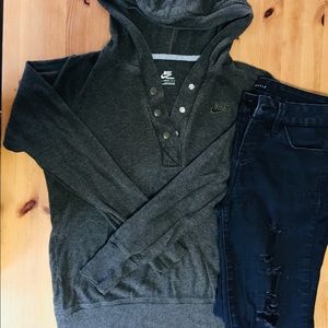 Nike sweater in olive green